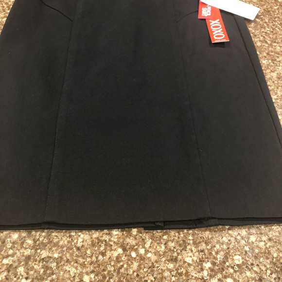 NWT XOXO Black Pencil Skirt Size 00 - Picture 5 of 10